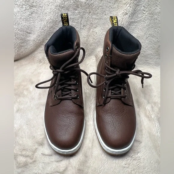 Dr Martens Rigal Leather Mid Boots AirWair Brown Womens US size 6 - Picture 3 of 8